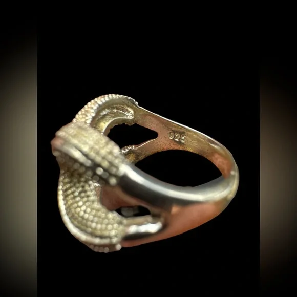 Sterling Silver 925 Starfish Ring Size 7 Textured Decorative Marine Star Fish